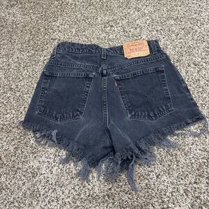VINTAGE Levi's Women's Black Jean Shorts